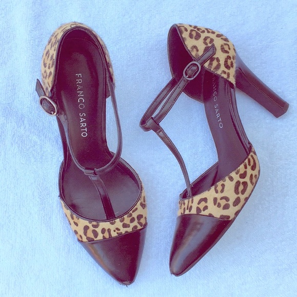 franco sarto leopard print shoes